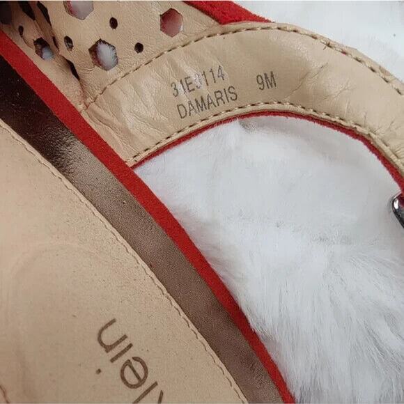 Y2K orange Calvin Klien slingback sz 9 - Picture 8 of 8